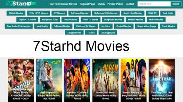 7StarHD 2020 – Free and Illegal HD Movie Download Website